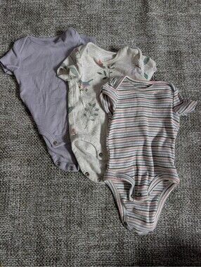 Set of 3 Carter's Little Planet Bodysuits (Newborn)
